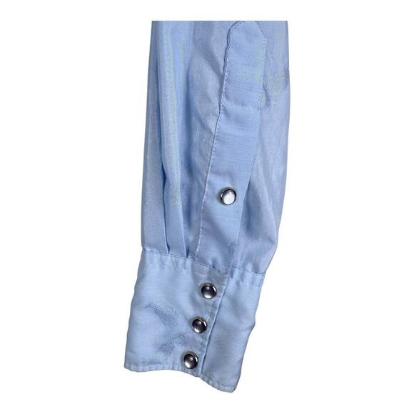 H Bar C Pearl Snap Rodeo Cowboy Eagle El Dorado Ranchwear Western Shirt 15.5 - Picture 4 of 14